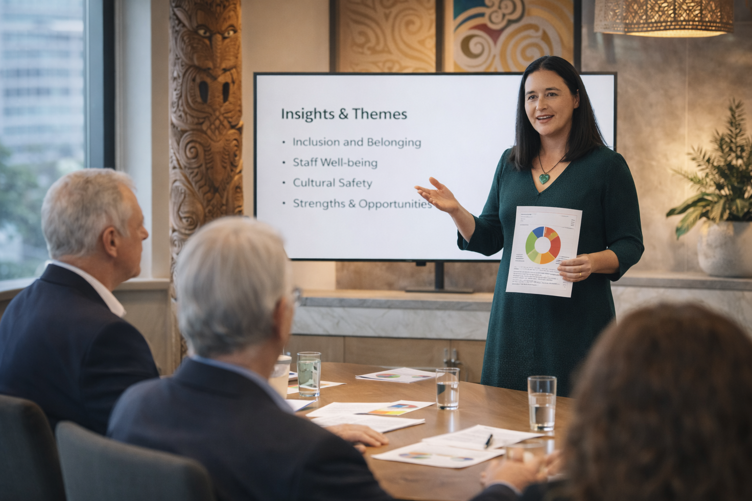 Confident presentation in a cultural space Confident presentation in a cultural space